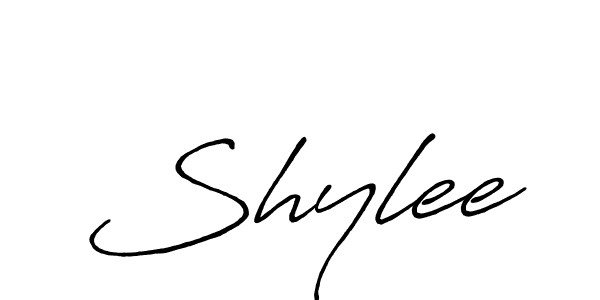 Use a signature maker to create a handwritten signature online. With this signature software, you can design (Antro_Vectra_Bolder) your own signature for name Shylee. Shylee signature style 7 images and pictures png