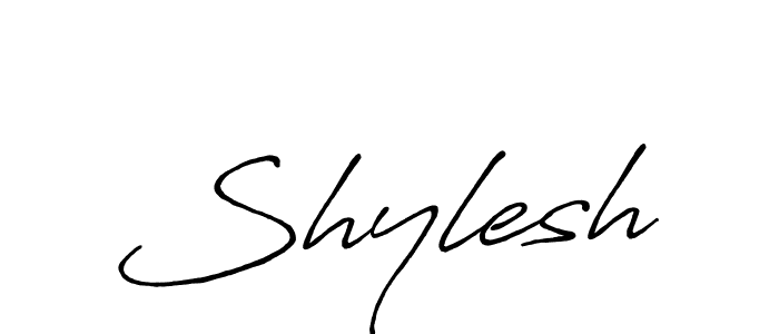 How to make Shylesh signature? Antro_Vectra_Bolder is a professional autograph style. Create handwritten signature for Shylesh name. Shylesh signature style 7 images and pictures png