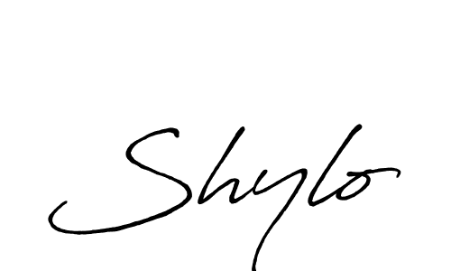 Create a beautiful signature design for name Shylo. With this signature (Antro_Vectra_Bolder) fonts, you can make a handwritten signature for free. Shylo signature style 7 images and pictures png