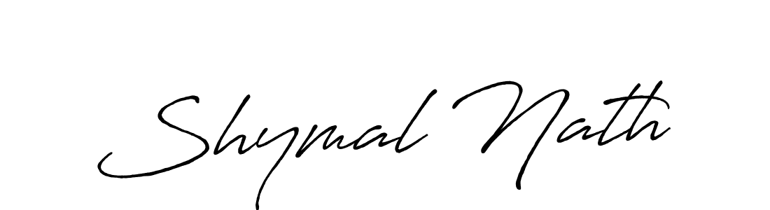 Create a beautiful signature design for name Shymal Nath. With this signature (Antro_Vectra_Bolder) fonts, you can make a handwritten signature for free. Shymal Nath signature style 7 images and pictures png