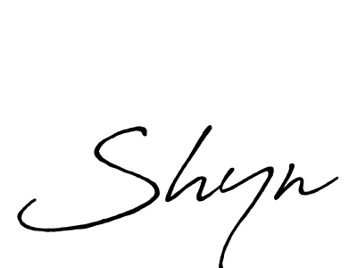 Best and Professional Signature Style for Shyn. Antro_Vectra_Bolder Best Signature Style Collection. Shyn signature style 7 images and pictures png