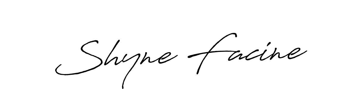It looks lik you need a new signature style for name Shyne Facine. Design unique handwritten (Antro_Vectra_Bolder) signature with our free signature maker in just a few clicks. Shyne Facine signature style 7 images and pictures png