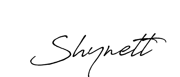 Create a beautiful signature design for name Shynett. With this signature (Antro_Vectra_Bolder) fonts, you can make a handwritten signature for free. Shynett signature style 7 images and pictures png