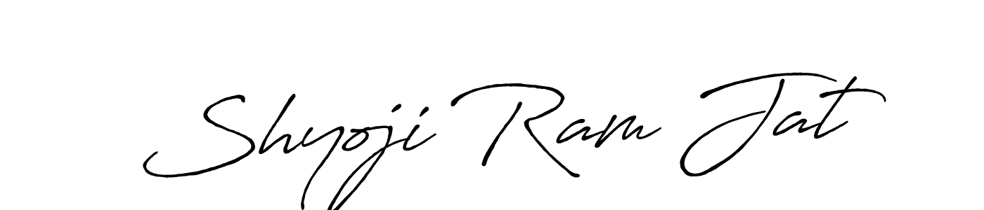 Also You can easily find your signature by using the search form. We will create Shyoji Ram Jat name handwritten signature images for you free of cost using Antro_Vectra_Bolder sign style. Shyoji Ram Jat signature style 7 images and pictures png