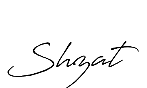 Design your own signature with our free online signature maker. With this signature software, you can create a handwritten (Antro_Vectra_Bolder) signature for name Shzat. Shzat signature style 7 images and pictures png