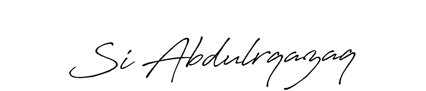 See photos of Si Abdulrqazaq official signature by Spectra . Check more albums & portfolios. Read reviews & check more about Antro_Vectra_Bolder font. Si Abdulrqazaq signature style 7 images and pictures png