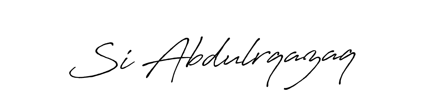 Make a short Si Abdulrqazaq signature style. Manage your documents anywhere anytime using Antro_Vectra_Bolder. Create and add eSignatures, submit forms, share and send files easily. Si Abdulrqazaq signature style 7 images and pictures png