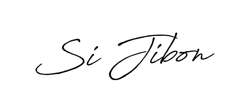 Use a signature maker to create a handwritten signature online. With this signature software, you can design (Antro_Vectra_Bolder) your own signature for name Si Jibon. Si Jibon signature style 7 images and pictures png