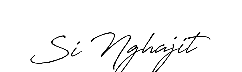 How to make Si Nghajit signature? Antro_Vectra_Bolder is a professional autograph style. Create handwritten signature for Si Nghajit name. Si Nghajit signature style 7 images and pictures png