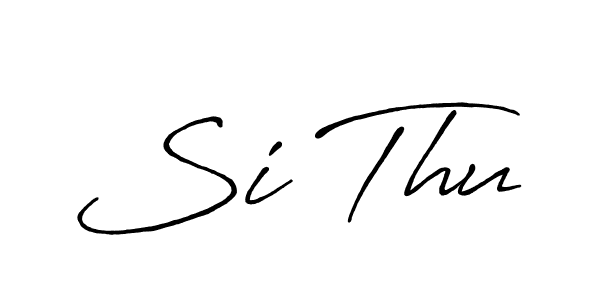 Make a beautiful signature design for name Si Thu. Use this online signature maker to create a handwritten signature for free. Si Thu signature style 7 images and pictures png