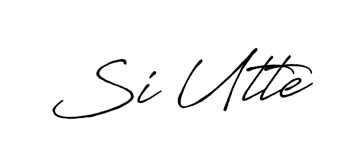 Create a beautiful signature design for name Si Utte. With this signature (Antro_Vectra_Bolder) fonts, you can make a handwritten signature for free. Si Utte signature style 7 images and pictures png