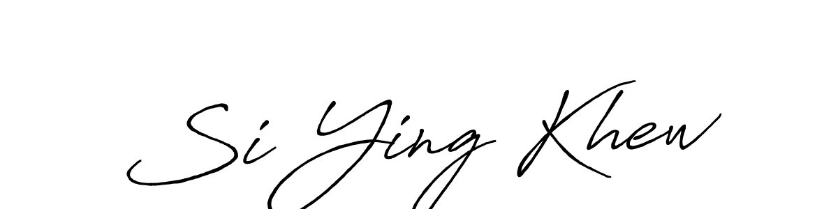 This is the best signature style for the Si Ying Khew name. Also you like these signature font (Antro_Vectra_Bolder). Mix name signature. Si Ying Khew signature style 7 images and pictures png