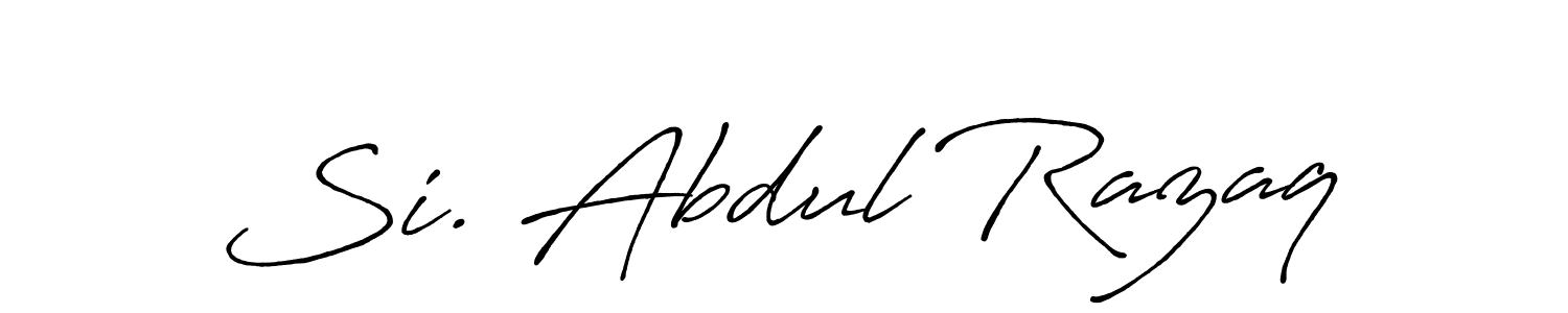 See photos of Si. Abdul Razaq official signature by Spectra . Check more albums & portfolios. Read reviews & check more about Antro_Vectra_Bolder font. Si. Abdul Razaq signature style 7 images and pictures png