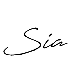 Design your own signature with our free online signature maker. With this signature software, you can create a handwritten (Antro_Vectra_Bolder) signature for name Sia. Sia signature style 7 images and pictures png
