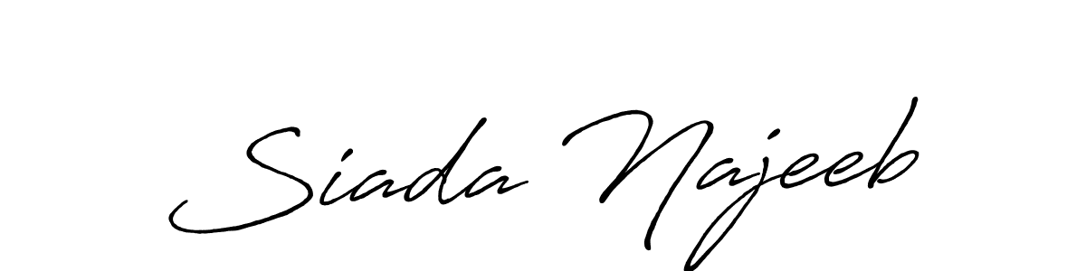 Also You can easily find your signature by using the search form. We will create Siada Najeeb name handwritten signature images for you free of cost using Antro_Vectra_Bolder sign style. Siada Najeeb signature style 7 images and pictures png