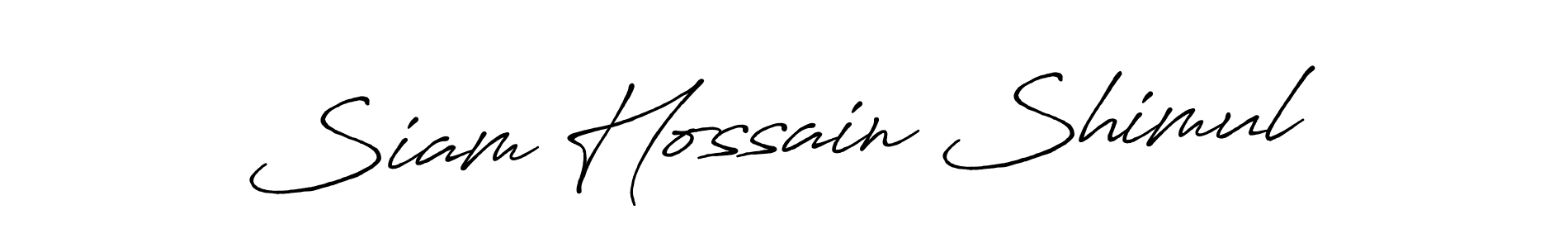 Also You can easily find your signature by using the search form. We will create Siam Hossain Shimul name handwritten signature images for you free of cost using Antro_Vectra_Bolder sign style. Siam Hossain Shimul signature style 7 images and pictures png