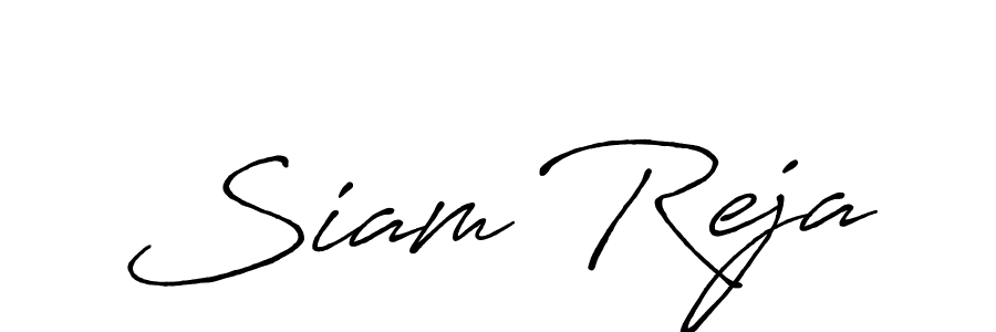 It looks lik you need a new signature style for name Siam Reja. Design unique handwritten (Antro_Vectra_Bolder) signature with our free signature maker in just a few clicks. Siam Reja signature style 7 images and pictures png