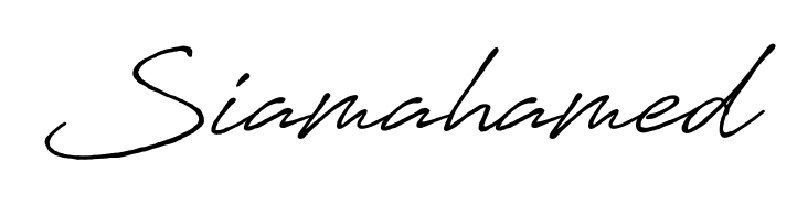 Turn your name Siamahamed into a signature brand with Antro_Vectra_Bolder styling. Download in standard PNG or transparent format anytime. Siamahamed signature style 7 images and pictures png