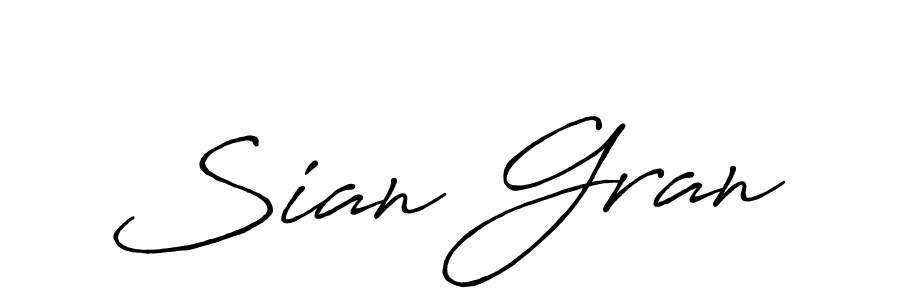 How to make Sian Gran signature? Antro_Vectra_Bolder is a professional autograph style. Create handwritten signature for Sian Gran name. Sian Gran signature style 7 images and pictures png