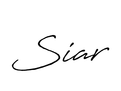 Use a signature maker to create a handwritten signature online. With this signature software, you can design (Antro_Vectra_Bolder) your own signature for name Siar. Siar signature style 7 images and pictures png