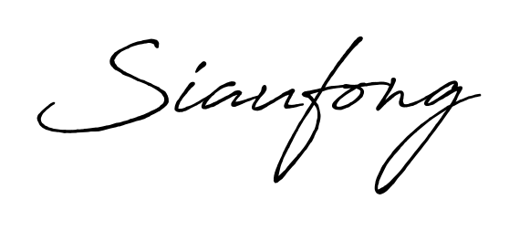 A modern signature idea for name Siaufong using Antro_Vectra_Bolder font. Clean strokes and elegant curves make it stand out instantly. Siaufong signature style 7 images and pictures png