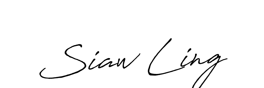 The best way (Antro_Vectra_Bolder) to make a short signature is to pick only two or three words in your name. The name Siaw Ling include a total of six letters. For converting this name. Siaw Ling signature style 7 images and pictures png