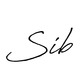 Design your own signature with our free online signature maker. With this signature software, you can create a handwritten (Antro_Vectra_Bolder) signature for name Sib. Sib signature style 7 images and pictures png
