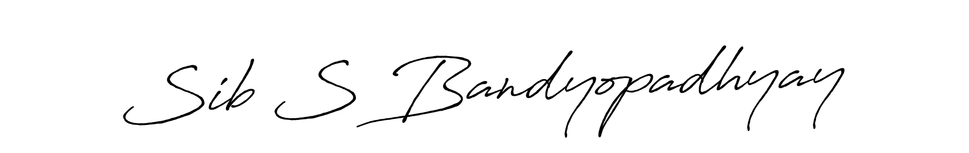Also we have Sib S Bandyopadhyay name is the best signature style. Create professional handwritten signature collection using Antro_Vectra_Bolder autograph style. Sib S Bandyopadhyay signature style 7 images and pictures png