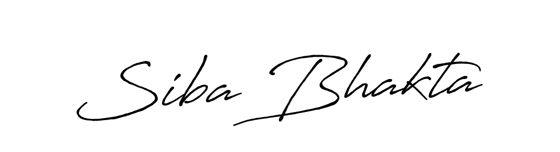 Create a beautiful signature design for name Siba Bhakta. With this signature (Antro_Vectra_Bolder) fonts, you can make a handwritten signature for free. Siba Bhakta signature style 7 images and pictures png