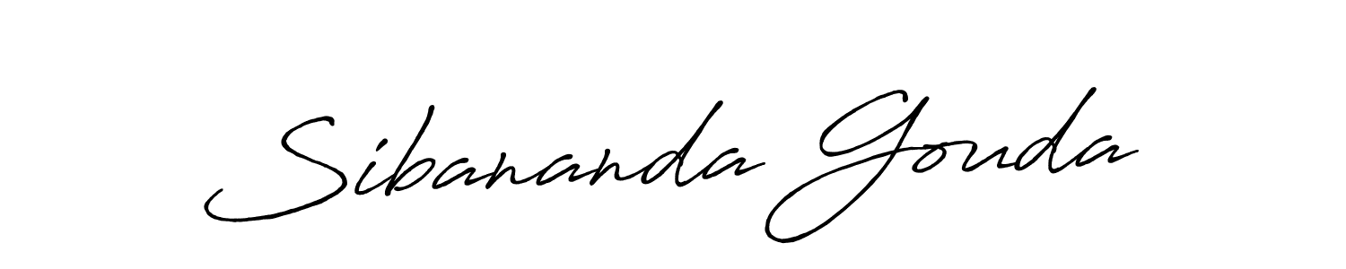 Sibananda Gouda stylish signature style. Best Handwritten Sign (Antro_Vectra_Bolder) for my name. Handwritten Signature Collection Ideas for my name Sibananda Gouda. Sibananda Gouda signature style 7 images and pictures png