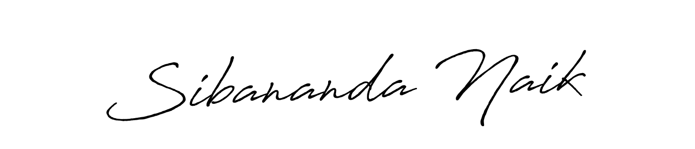 Make a beautiful signature design for name Sibananda Naik. With this signature (Antro_Vectra_Bolder) style, you can create a handwritten signature for free. Sibananda Naik signature style 7 images and pictures png