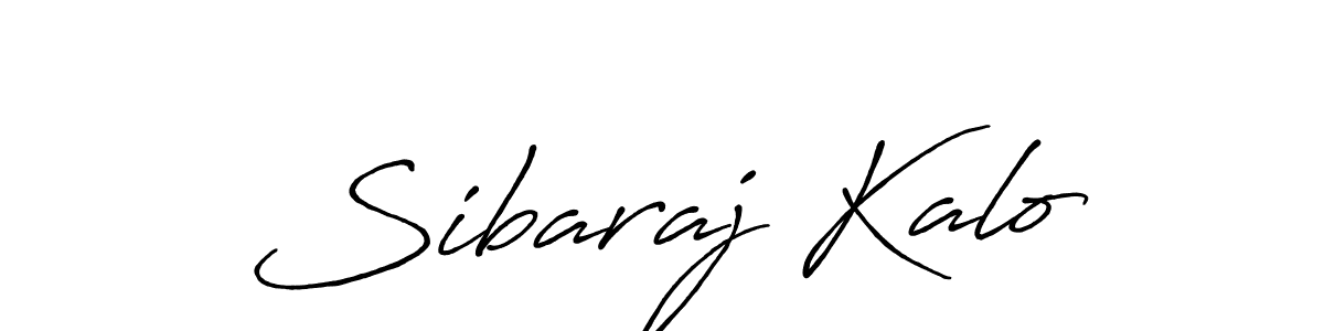 Sibaraj Kalo stylish signature style. Best Handwritten Sign (Antro_Vectra_Bolder) for my name. Handwritten Signature Collection Ideas for my name Sibaraj Kalo. Sibaraj Kalo signature style 7 images and pictures png