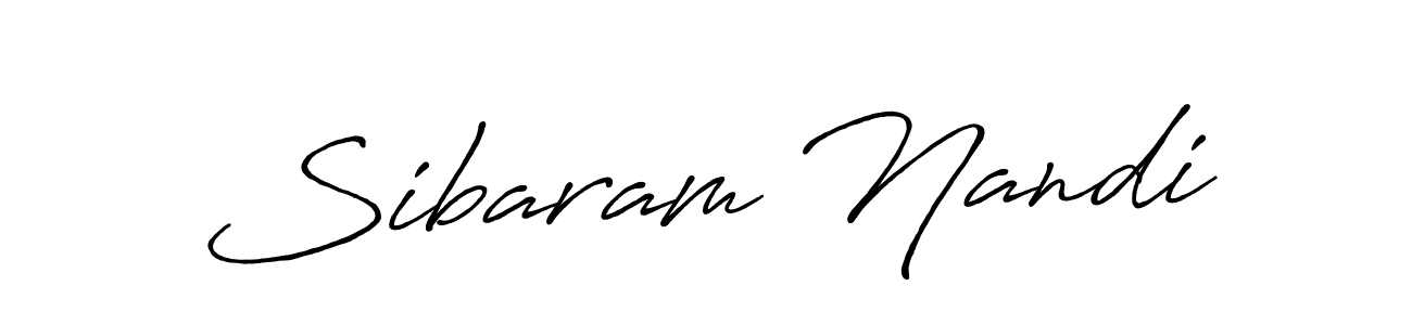 Create a beautiful signature design for name Sibaram Nandi. With this signature (Antro_Vectra_Bolder) fonts, you can make a handwritten signature for free. Sibaram Nandi signature style 7 images and pictures png