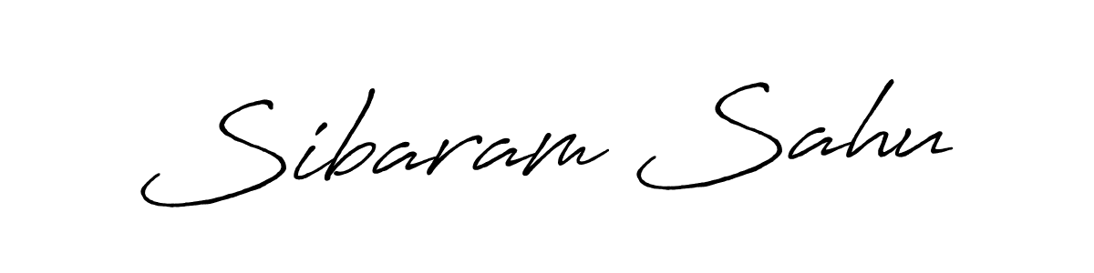 How to make Sibaram Sahu name signature. Use Antro_Vectra_Bolder style for creating short signs online. This is the latest handwritten sign. Sibaram Sahu signature style 7 images and pictures png