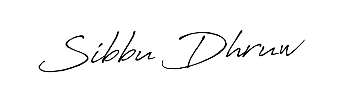 How to make Sibbu Dhruw signature? Antro_Vectra_Bolder is a professional autograph style. Create handwritten signature for Sibbu Dhruw name. Sibbu Dhruw signature style 7 images and pictures png