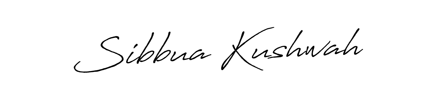 Design your own signature with our free online signature maker. With this signature software, you can create a handwritten (Antro_Vectra_Bolder) signature for name Sibbua Kushwah. Sibbua Kushwah signature style 7 images and pictures png