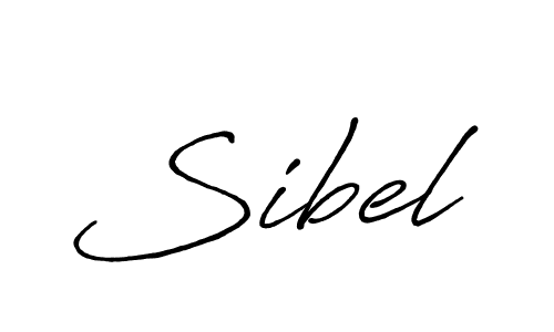 Make a beautiful signature design for name Sibel. With this signature (Antro_Vectra_Bolder) style, you can create a handwritten signature for free. Sibel signature style 7 images and pictures png