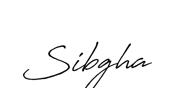 Design your own signature with our free online signature maker. With this signature software, you can create a handwritten (Antro_Vectra_Bolder) signature for name Sibgha. Sibgha signature style 7 images and pictures png