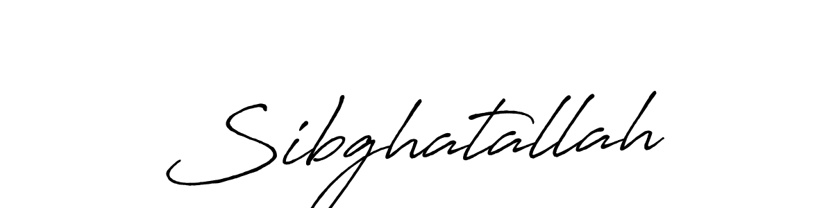 Make a beautiful signature design for name Sibghatallah. With this signature (Antro_Vectra_Bolder) style, you can create a handwritten signature for free. Sibghatallah signature style 7 images and pictures png