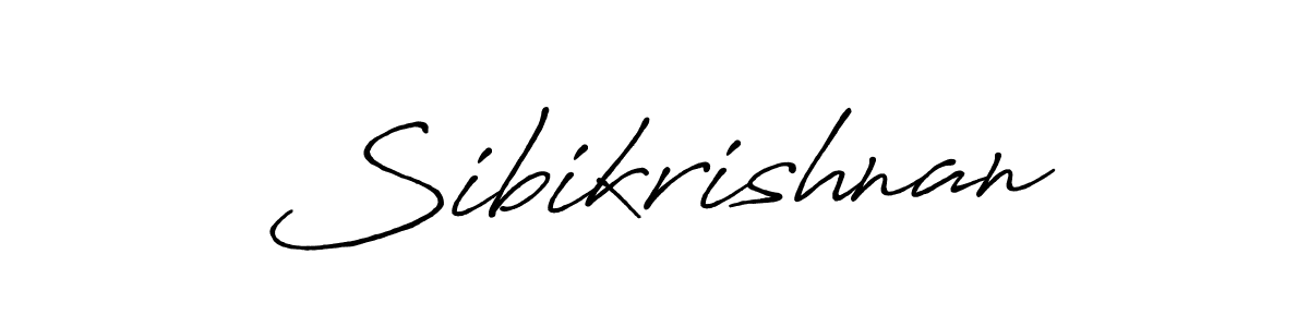 How to make Sibikrishnan name signature. Use Antro_Vectra_Bolder style for creating short signs online. This is the latest handwritten sign. Sibikrishnan signature style 7 images and pictures png