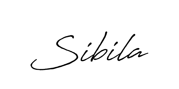 Design your own signature with our free online signature maker. With this signature software, you can create a handwritten (Antro_Vectra_Bolder) signature for name Sibila. Sibila signature style 7 images and pictures png