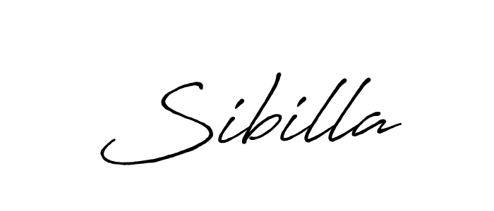 How to make Sibilla name signature. Use Antro_Vectra_Bolder style for creating short signs online. This is the latest handwritten sign. Sibilla signature style 7 images and pictures png