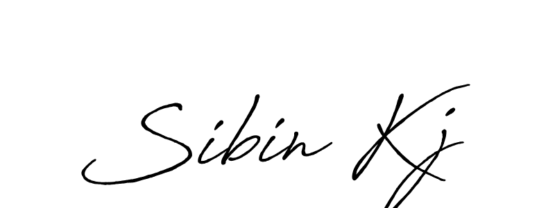 Use a signature maker to create a handwritten signature online. With this signature software, you can design (Antro_Vectra_Bolder) your own signature for name Sibin Kj. Sibin Kj signature style 7 images and pictures png