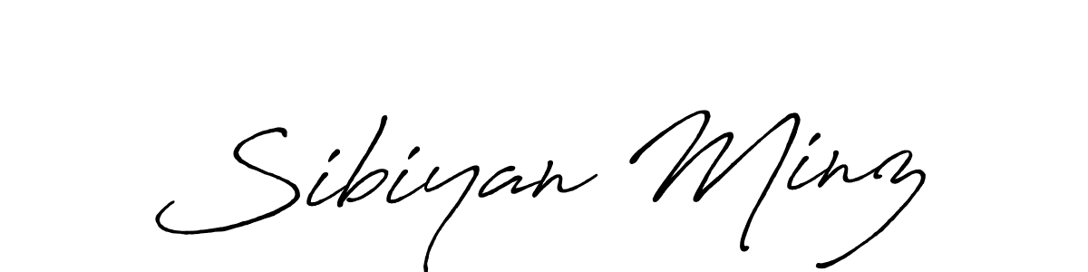 Make a short Sibiyan Minz signature style. Manage your documents anywhere anytime using Antro_Vectra_Bolder. Create and add eSignatures, submit forms, share and send files easily. Sibiyan Minz signature style 7 images and pictures png