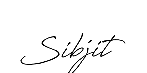 Make a beautiful signature design for name Sibjit. With this signature (Antro_Vectra_Bolder) style, you can create a handwritten signature for free. Sibjit signature style 7 images and pictures png