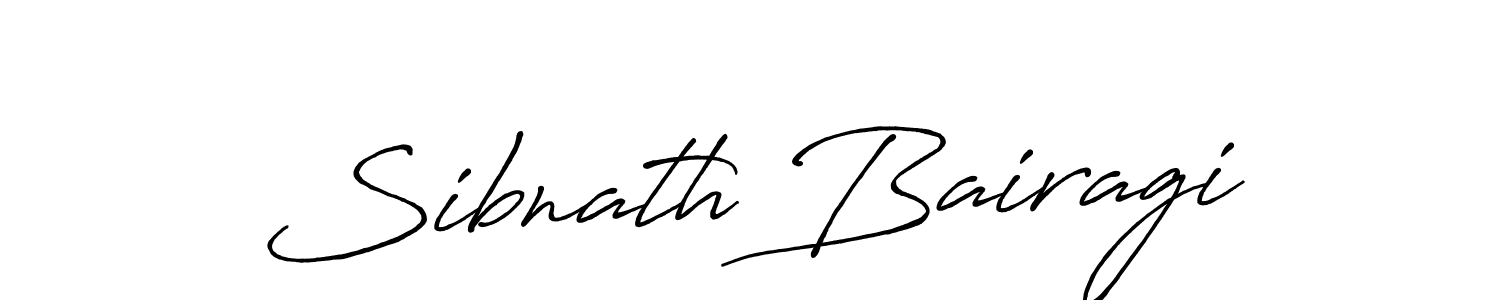 Sibnath Bairagi stylish signature style. Best Handwritten Sign (Antro_Vectra_Bolder) for my name. Handwritten Signature Collection Ideas for my name Sibnath Bairagi. Sibnath Bairagi signature style 7 images and pictures png