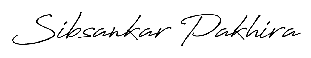The Antro_Vectra_Bolder handwriting style adds charm and authenticity to name Sibsankar Pakhira. A wonderful choice for personal thank-you notes. Sibsankar Pakhira signature style 7 images and pictures png