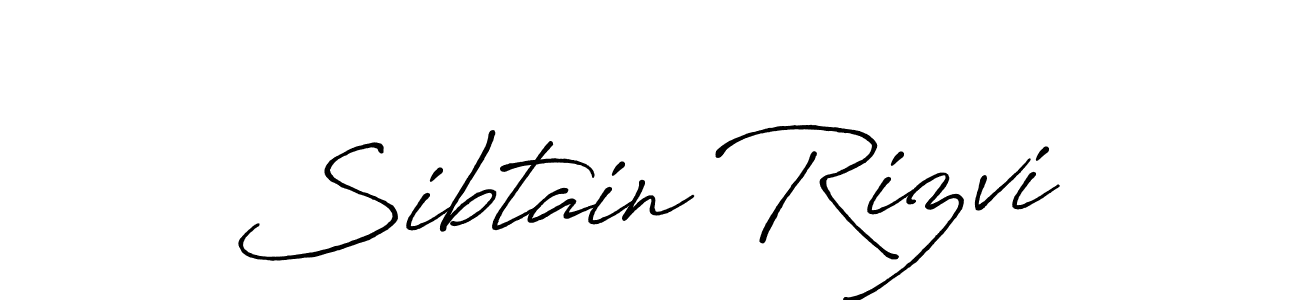 Make a beautiful signature design for name Sibtain Rizvi. With this signature (Antro_Vectra_Bolder) style, you can create a handwritten signature for free. Sibtain Rizvi signature style 7 images and pictures png