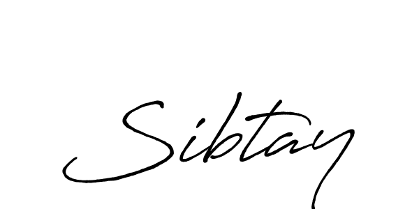 Make a beautiful signature design for name Sibtay. With this signature (Antro_Vectra_Bolder) style, you can create a handwritten signature for free. Sibtay signature style 7 images and pictures png