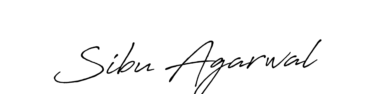 How to make Sibu Agarwal name signature. Use Antro_Vectra_Bolder style for creating short signs online. This is the latest handwritten sign. Sibu Agarwal signature style 7 images and pictures png